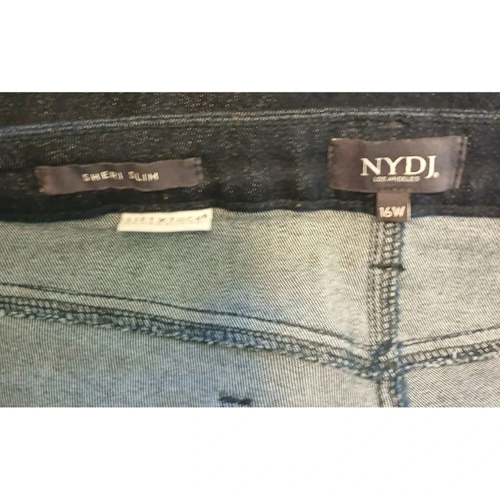 NYDJ Plus Jeans Sheri Slim 16W Lift Tuck Technology Tummy Panel 38X30 A131